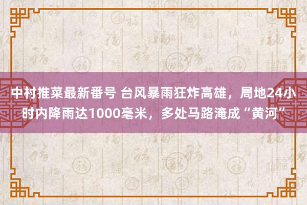 中村推菜最新番号 台风暴雨狂炸高雄，局地24小时内降雨达1000毫米，多处马路淹成“黄河”