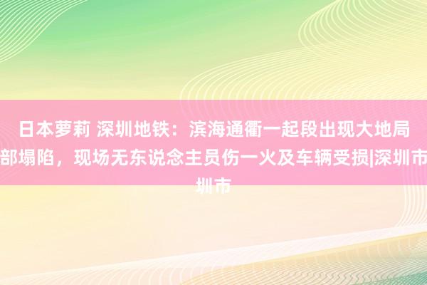 日本萝莉 深圳地铁：滨海通衢一起段出现大地局部塌陷，现场无东说念主员伤一火及车辆受损|深圳市